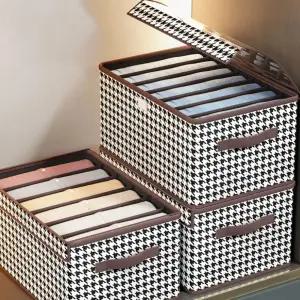 칸칸이 덮개형 옷정리함 접이식 양말 속옷정리함 칸막이정리함