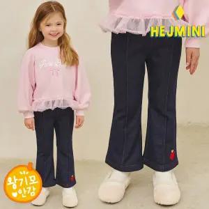 [헤이미니] NEW러브부츠컷사선지데님왕기모팬츠