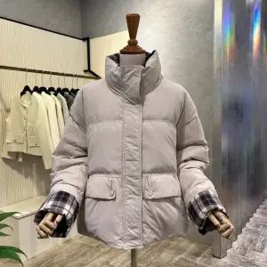 [대구백화점] [ab.f.z]체크 배색 하이넥 덕다운 점퍼(AOZ4ZD01K)