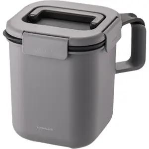 락앤락 클립형 4면 결착 뚜껑 이중 실리콘 밀폐 음식물 쓰레기통 3L_다크그레이