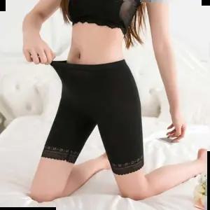 사각드로즈스타일 레이스 디자인 5부 여성 속바지 와이존 허벅지 커버