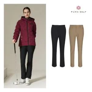 푸마골프 B 1+1 24FW 트리코트 본딩 기모 팬츠 여성 521386