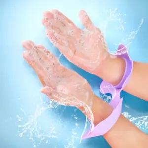 실리콘 세안 손목밴드 1세트 물흐름방지 클렌징 세수 세안 방수 소매 물막이 패드 마사지 물튀김 세안밴드