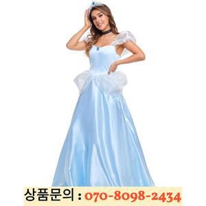 공주 의상 드레스 할로윈 코스프레 동화 신데렐라 축제 롤 플레잉 무대 M-XL 사이즈