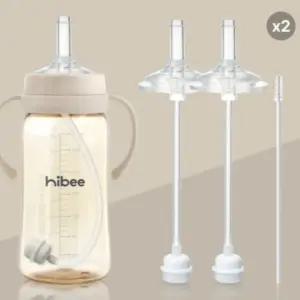 하이비 아기 유아 젖병 간편 빨대 스트로우 2단계 4P BNS