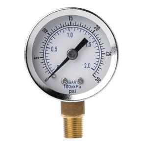 유틸리티 압력 게이지  저압 유압 듀얼 체중계  0-30psi  0-2bar