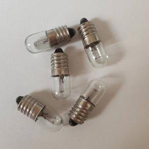 10pcs 6.3V 12V 24V 30V 36V 2W 3W 5W 0.15A 나사 악기 신호 표시 미니 소형 소형 전구 버튼 E10 스위치 라