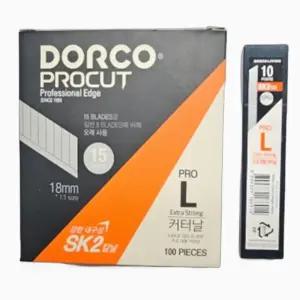도루코 SK2 프로 L 커터날 18mm 대형칼날 100개입 사무용칼