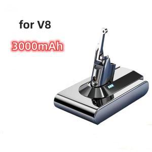 다이슨 V8 Absolute Animal+ Fluffy Motorhead V8 Extra Trigger SV10 진공 청소기 배터리용 3000mAh 21.6V