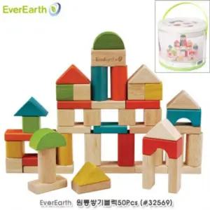 에버어쓰(EverEarth) 원통쌓기블록 (50P 32569)블럭 어쓰 EVEREARTH 쌓기 퍼즐 도미노 원목교구 가베 완구