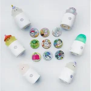 콕 붙는 스티커 스탬프 1타 12개입 도장