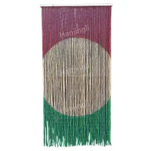 대나무 발 커튼 패턴 입구 도어 식당 발코니 가림막 욕실 거실 인테리어 파리문발 파티션