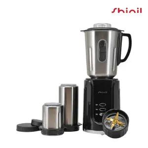 [케이페이지]신일 스텐 멀티 믹서기 SMX-C770WK 블랙 티타늄코팅칼날 커트컵3개