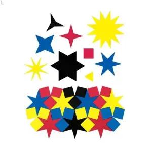 (소그룹용) RT139 테셀 곤 스타/테셀레이션/만들기/테셀레이선/DIY/교육용/방과후/수업용/아동/어린이/교구