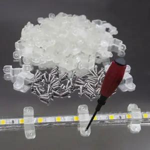 전등소켓 LED 스트립 라이트 클립 5050 5730 3014 2835 나사로 클립을 위한