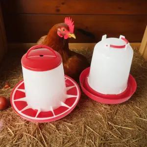 반자동 병아리 닭 물통 급수기 밥통 손잡이