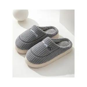 겨울 털 실내화 겨울용 면 슬리퍼 실내용 따뜻한 플러시 두꺼운 커플용 경량 야외용 면 신발 격리용 신발