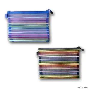 태극 칼라 망사파우치 망사파우치 파우치 화장품가방