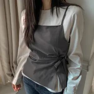 [하객룩/잘록핏] 모던 랩 뷔스티에+블라우스 set