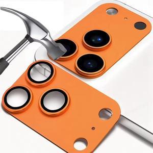 아이폰 17 프로 맥스 5G용 메탈 카메라 강화유리, 에어 렌즈 링 캡 포함 보호 커버 (블랙, 합금)