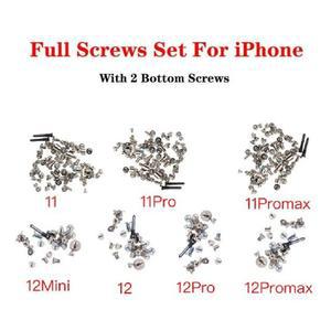 전체 나사 세트 키트 수리 교체 부품, 아이폰 11, 12, 13, 14 플러스, 미니 프로 맥스