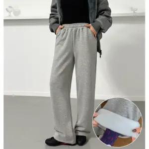 [국내생산] 시그니처 융기모 와이드 팬츠 3color 3단계사이즈 겨울 베이직 트레이닝 일자 바지