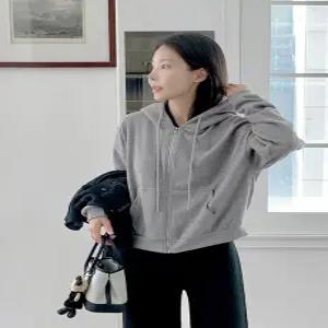 베이핏 니트 후드 집업 (5color)