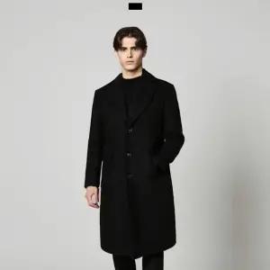 국내생산 프리미엄 싱글 울 블랙 남자코트