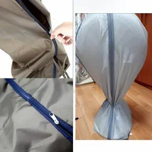 선풍기 보관커버 지퍼식 나이론 로얄 저장 용기 비닐 커버 다용 파우치 가방 보호 케이스