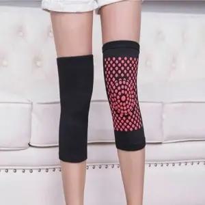 따뜻한 자가 온열 무릎보호대 4P(좌우2쌍)/레그워머 발열무릎보호대 무릎아대 무릎패드