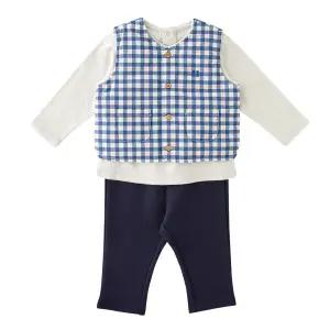 [밍크뮤] 클래식체크베스트SET상하복 (34A12-611-01)