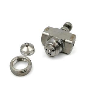 사이펀 압력 공기 분무 안개 제트 노즐 조정 가능 미세 미스트 분무기 2유체 가스-물 혼합 스프레이 헤드