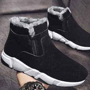 하이탑 기장 털안감 방한 스니커즈 패션 남자 운동화