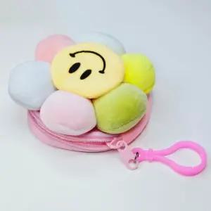 스마일 꽃 미니 동전 카드 지갑 키홀더 가방 장식 어린이집선물 데이지 유치원