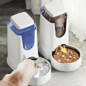 강아지자동급식기 자동 대용량 급식기 사료통 급여기
