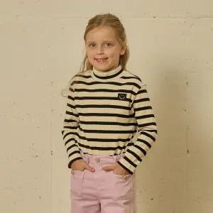 [래핑차일드] 스트라이프 터틀넥 티 (84C29-335-30)