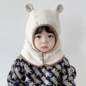 귀염베어 아기 바라클라바 / 유아 겨울 모자 털모자