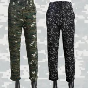 남성 기모 몸빼바지 겨울 털 작업복 밀리터리 고무줄바지 랜덤발송