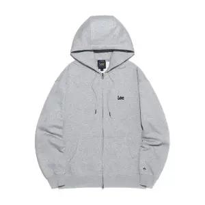 [LEE] 스몰 트위치 로고 기모 후드 집업 LE2504HZ04GR