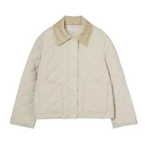 [롯데백화점]올리브데올리브 코듀로이 카라배색 다이아 퀼팅 패딩점퍼 OP5WMA14