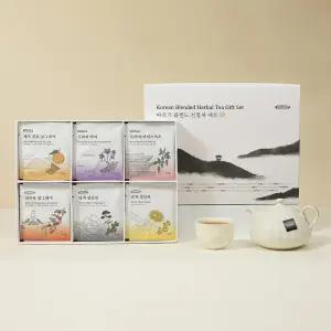 바라기 블렌드 전통차 6종 선물세트 쇼핑백포함