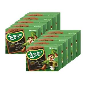 오리온 초코송이 제주말차케이크맛 45gx10개