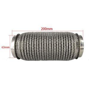 스테인리스 스틸 배기 플렉스 파이프 튜브 커플러 인터록 포함 슈퍼 플렉시블 89x150mm 76x200mm SUS304