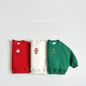 [연투] 비비드아이 25겨울 산타루돌프트리맨투맨 아기 유아 아동 키즈 주니어 아동복