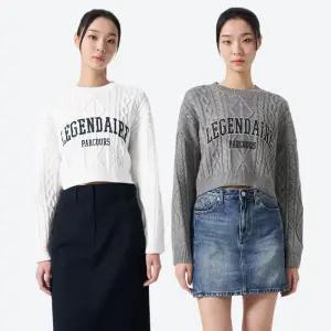 [에잇세컨즈] 레터링 케이블 풀오버 (324251AY2) (2종)