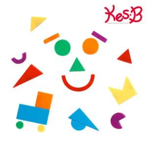 유치원 창의력쑥쑥 도형으로 만드는 얼굴표정 자동차 자석모양26p 협응력 유아 사고력