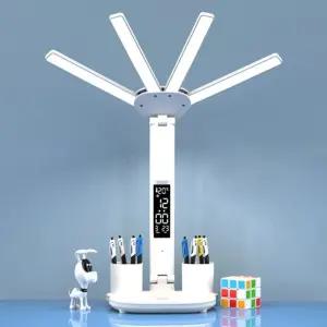 아이코지 플리커프리 LED 스탠드(4헤드) (시계타입) 공부등 학습등 조명 독서등 LED등 책상