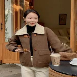 윌즈 카라니트 하프 코트 (2color) 카라 탈부착 가능!