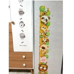 유아 아동방 포인트 벽 인테리어 키재기 스티커 동물 여아완구