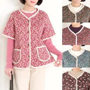 [엄마옷 로즈맘] 담하털안감반팔조끼